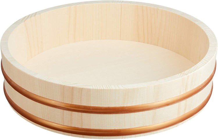 Drewniana Miska Do Ryżu Hangiri 27cm EMRO AZIATICA