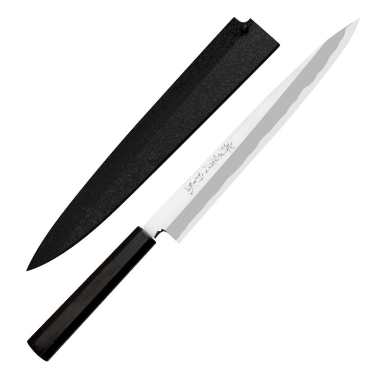 Sakai Takayuki Byakko Shirogami#1 Japoński Nóż Kiritsuke Yanagiba 24 cm