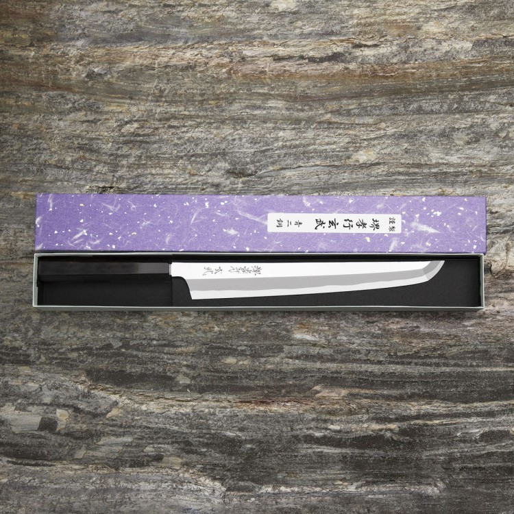 Sakai Takayuki Genbu Aogami#2 Japoński Nóż Sakimaru 30 cm