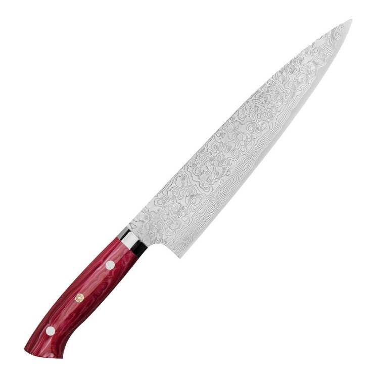 Takeshi Saji Red Turquoise R2 Japoński Nóż Szefa Kuchni 24cm
