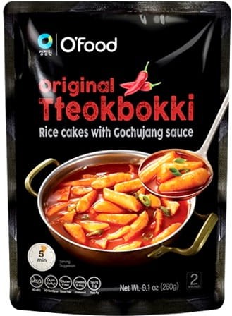 Kluski Ryżowe Tteokbokki w Sosie Gochujang 3 Minuty 2 Porcje 260g DAESANG