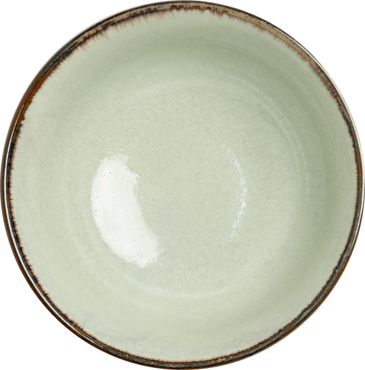 20890Miseczka Jasno Zielona Miska Do Makaronu Udon Wasabi 17cm EDO JAPAN