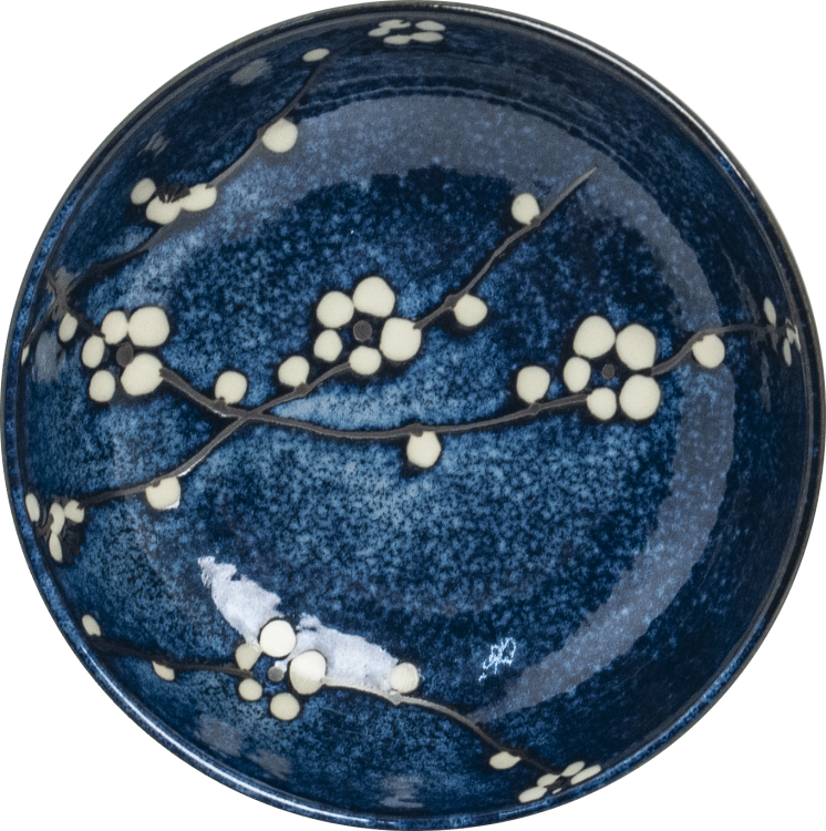 Miseczka Ciemno Niebieska Miska Do Makaronu Udon Hana Blue 17cm EDO JAPAN