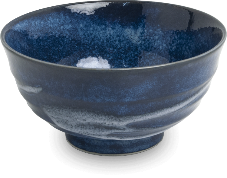Miseczka Ciemno Niebieska Miska Do Makaronu Udon Izayoi 17cm EDO JAPAN