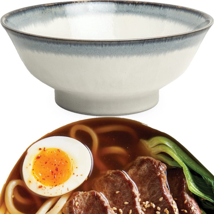 Miseczka Jasna Miska Do Makaronu Ramen Aurora 22cm EDO JAPAN