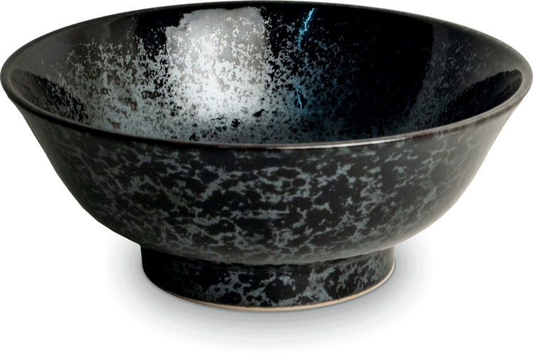 Miseczka Czarno Szara Miska Do Makaronu Ramen Koge 22cm EDO JAPAN