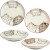 Komplet Dwóch Talerzy Do Sushi z Motywem Trzy Kotki 19,5cm EDO JAPAN