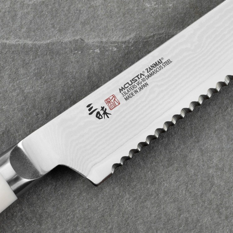 Mcusta Zanmai Classic Damascus VG-10 Corian Japoński Nóż Do Pieczywa 23cm