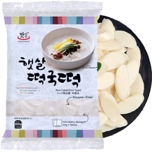 Kluski Ryżowe Koreańskie Tteokguk Plasterki 600g (3x200g) MATAMUN