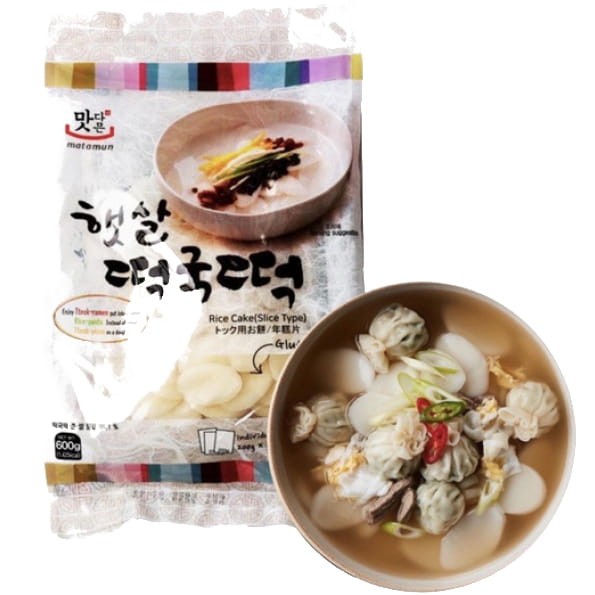 Kluski Ryżowe Koreańskie Tteokguk Plasterki 600g (3x200g) MATAMUN