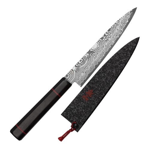 Kanetsune Namishibuki SG-2 Japoński Nóż Uniwersalny 13,5cm i Ochraniacz Saya