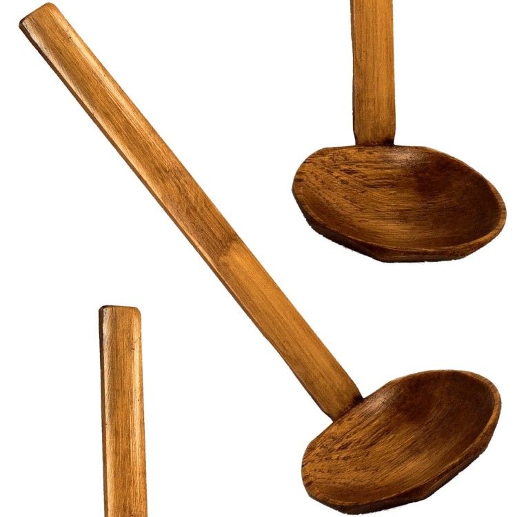 Drewniana Bambusowa Chochelka Do Zupy 18cm EMRO AZIATICA
