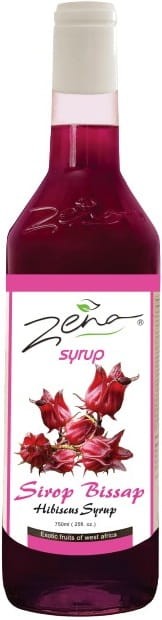 Syrop Hibiscus Do Drinków Napojów Lodów o Smaku Hibiscusa 750ml ZENA