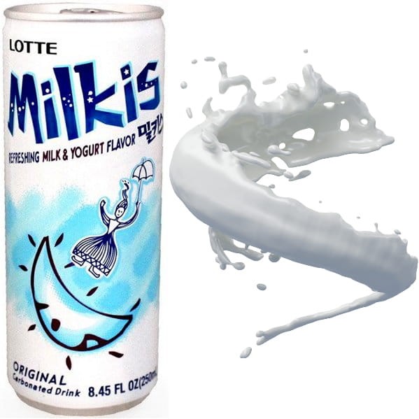 Mleczny Napój Gazowany Milkis o Smaku Jogurtowym 250ml LOTTE