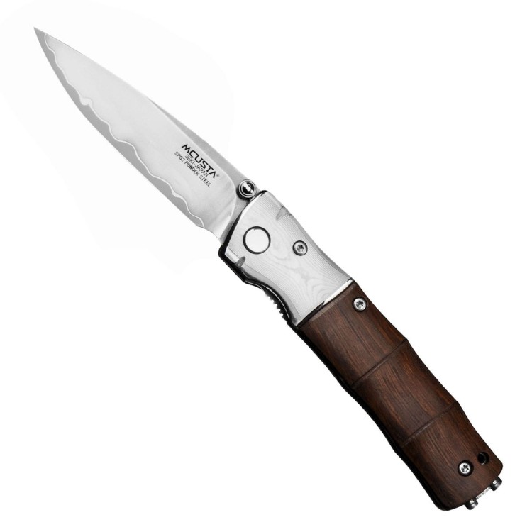 Mcusta Zanmai Shinra SPG2 Bamboo Iron Japoński Nóż Składany 7,2cm