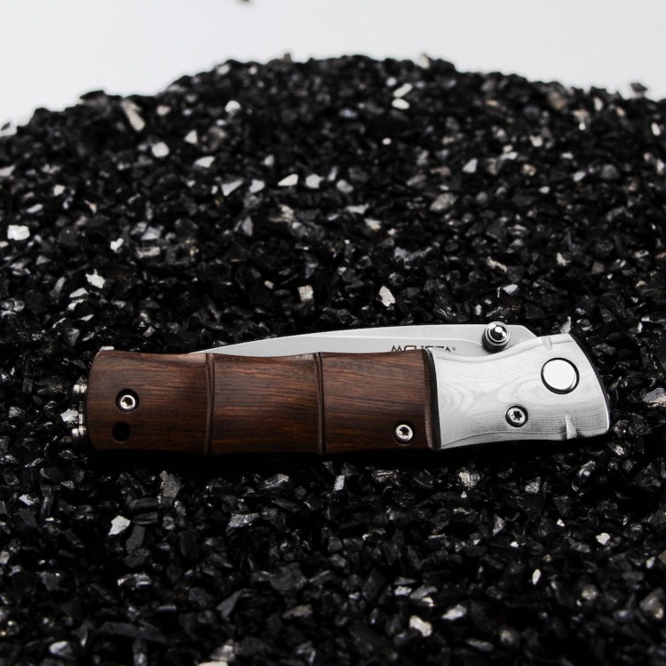 Mcusta Zanmai Shinra SPG2 Bamboo Iron Japoński Nóż Składany 7,2cm