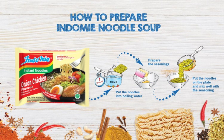 Indonezyjska Zupka Instant Cebulowy Kurczak 75g INDOMIE