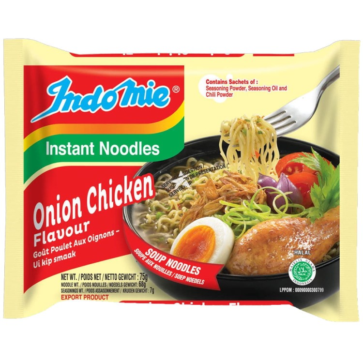 40x Zupka Instant Cebulowy Kurczak Indonezyjska KARTON 75g INDOMIE