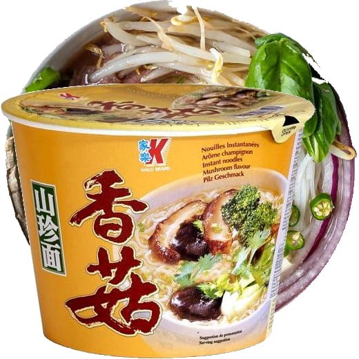 Zupka Błyskawiczna Makaron Instant o Smaku Grzybów Shitake Duży Kubek 120g KAILO BRAND