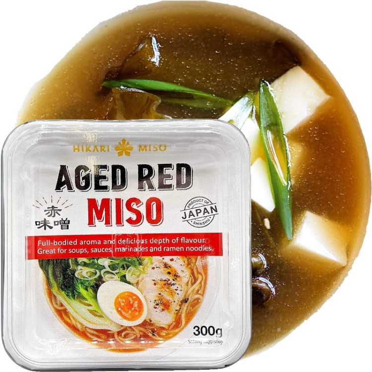 Pasta Do Japońskiej Zupy Shiro Miso Ciemna Aged Red 300g HIKARI MISO
