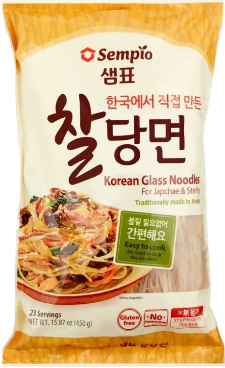 Makaron z Tapioki i Batatów Koreański Glass Noodles 450g SEMPIO