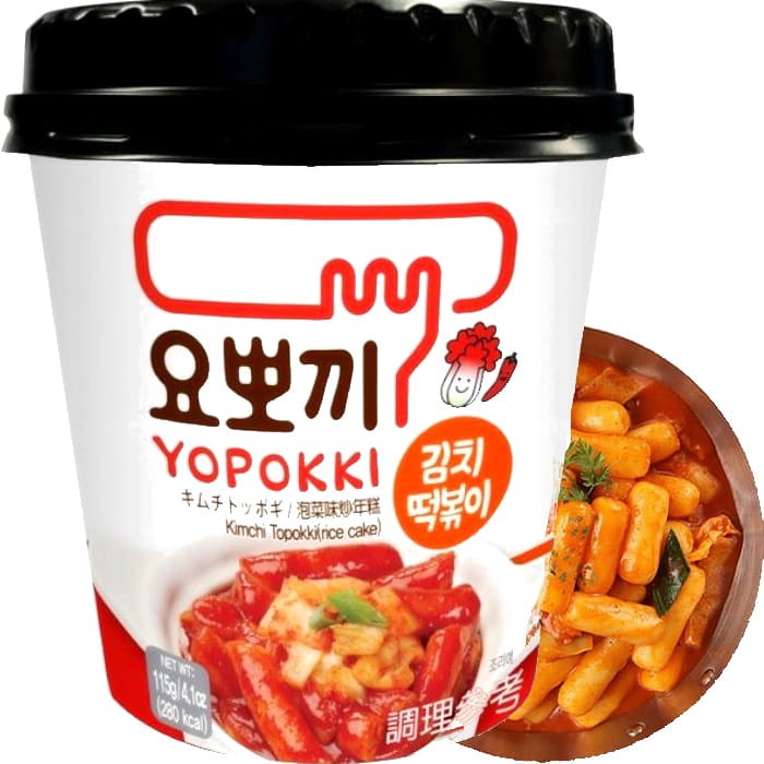 Kluski Ryżowe Topokki w Sosie KimChi YOPOKKI 115g YOUNG POONG