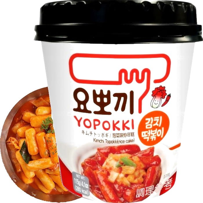 Kluski Ryżowe Topokki w Sosie KimChi YOPOKKI 115g YOUNG POONG