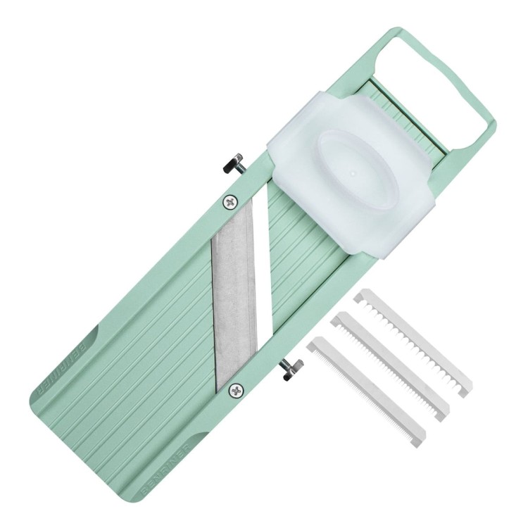 Benriner Classic Japońska Ostra Mandolina Do Warzyw 64mm 6,4cm Green Zielona