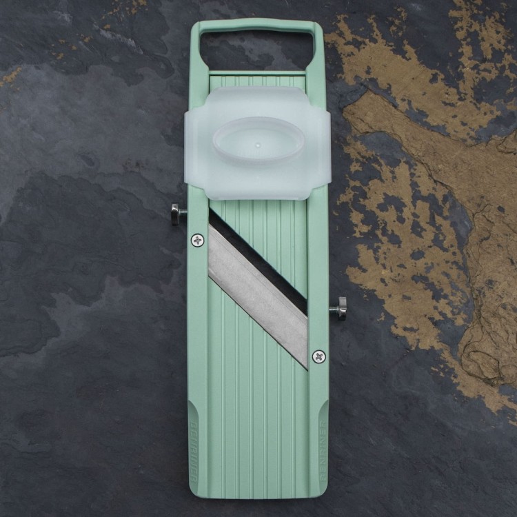 Benriner Classic Japońska Ostra Mandolina Do Warzyw 64mm 6,4cm Green Zielona