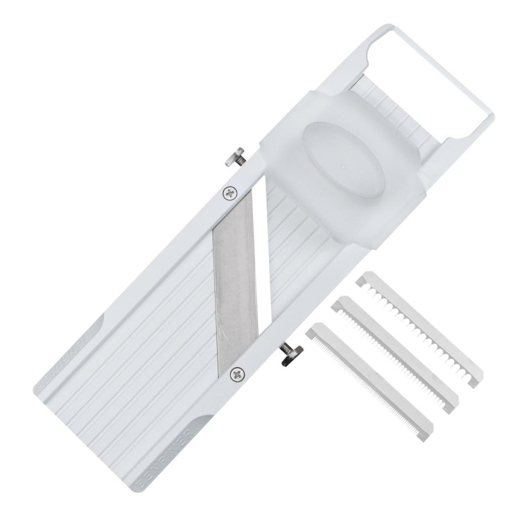Benriner Classic Japońska Ostra Mandolina Do Warzyw 64mm 6,4cm White Biała