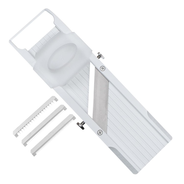 Benriner Classic Japońska Ostra Mandolina Do Warzyw 64mm 6,4cm White Biała