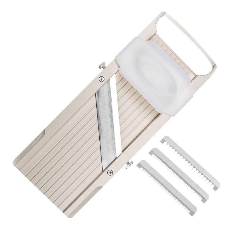 Benriner Super Standard Japońska Ostra Mandolina Do Warzyw 95mm 9,5cm Beige Beż