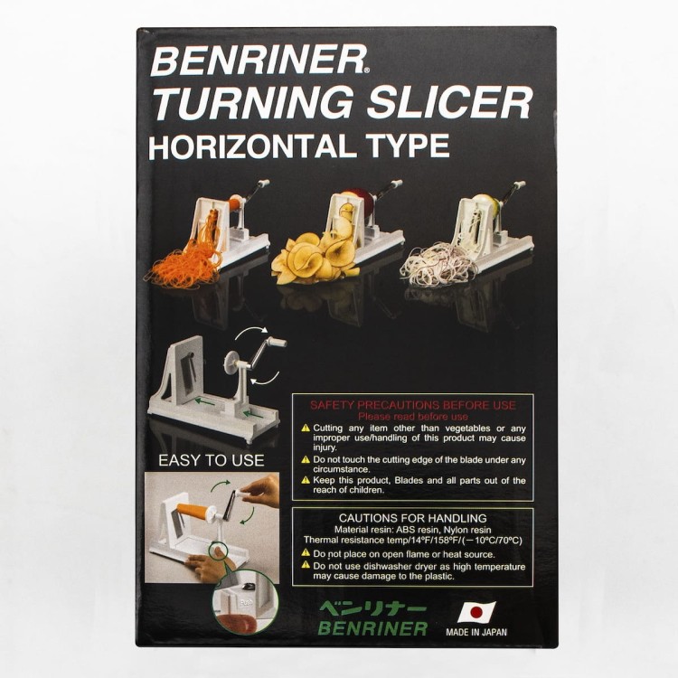 Benriner Japońska Ostra Krajalnica Spiralna Pozioma Do Warzyw Green Zielona