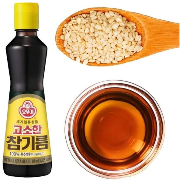 Olej Sezamowy 100% z Sezamu Koreański 160ml OTTOGI
