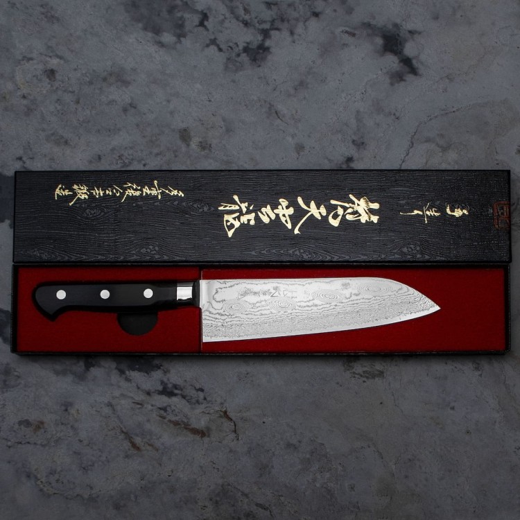 Ryusen Hamono VG-10 Japoński Nóż Santoku 17cm