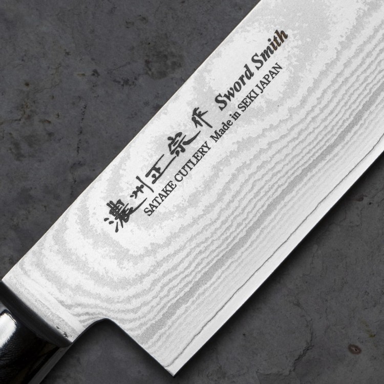 Satake Damascus Japoński Nóż Santoku 17cm