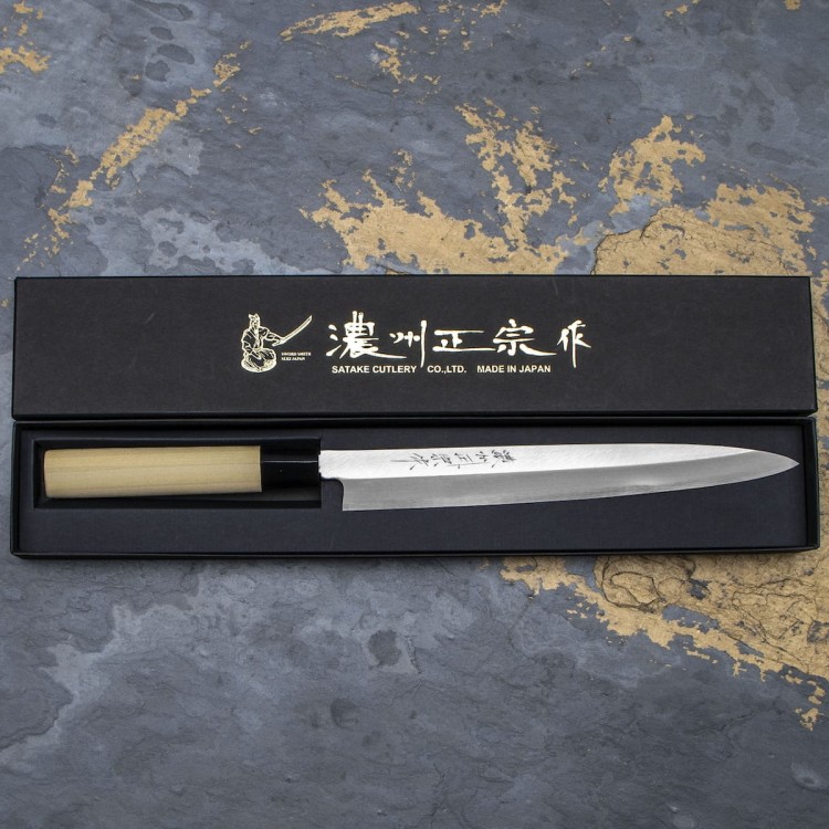 Satake S/D SK-5 Rdzewny Japoński Nóż Yanagi-Sashimi Do Sushi 24cm