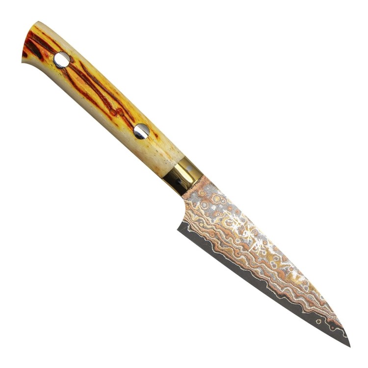 Takeshi Saji OBB Black VG-10 Color Japoński Nóż Do Obierania 9cm