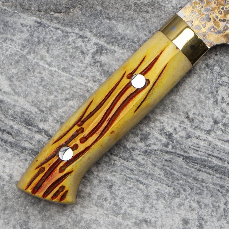 Takeshi Saji OBB Black VG-10 Color Japoński Nóż Bunka 17cm