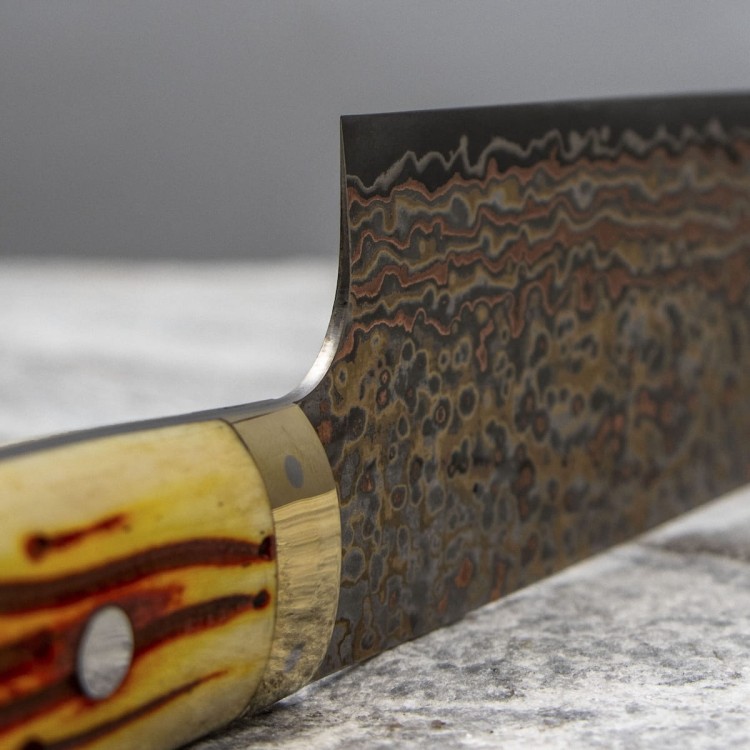 Takeshi Saji OBB Black VG-10 Color Japoński Nóż Szefa Kuchni 24cm