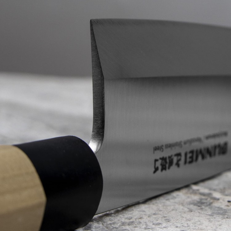 Bunmei Leworęczny Japoński Nóż Kuchenny Deba 19,5cm