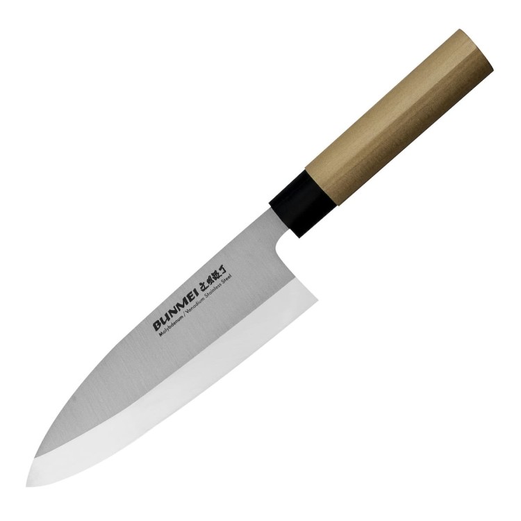 Bunmei Leworęczny Japoński Nóż Kuchenny Deba 19,5cm