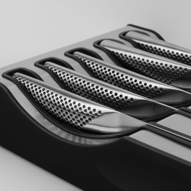 Global Japoński Zestaw 5 Noży Kuchennych z Bazą Global Dock Set B G-88/77821617