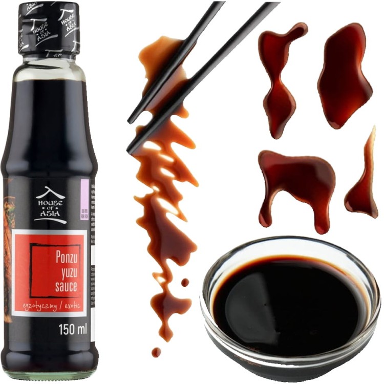 Egzotyczny Sos Sojowy PONZU z YUZU VEGAN 150ml HOUSE OF ASIA