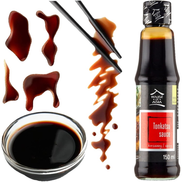 Korzenny Pikantny Sos Sojowy TONKATSU Vegan 150ml HOUSE OF ASIA