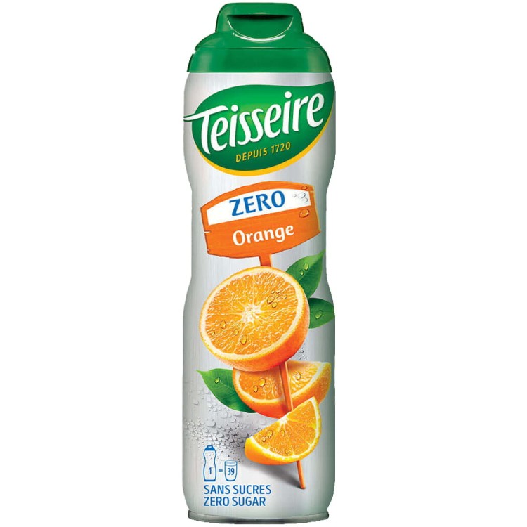 Syrop Koncentrat POMARAŃCZA Orange BEZ CUKRU 600ml TEISSEIRE