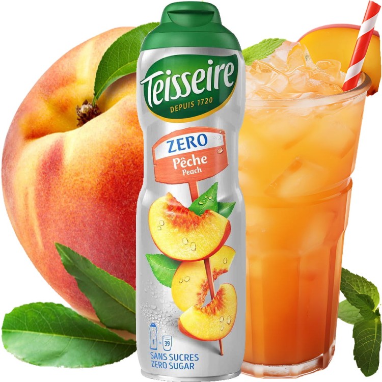Syrop Koncentrat BRZOSKWINIA Peach BEZ CUKRU 600ml TEISSEIRE