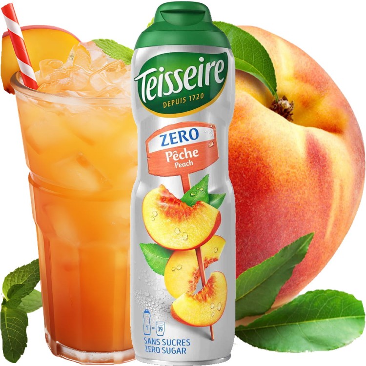 Syrop Koncentrat BRZOSKWINIA Peach BEZ CUKRU 600ml TEISSEIRE