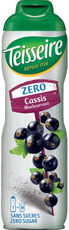 Syrop Koncentrat CZARNA PORZECZKA Blackcurrant BEZ CUKRU 600ml TEISSEIRE