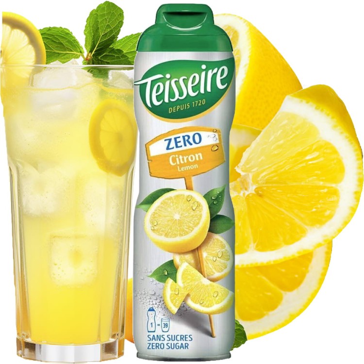 Syrop Koncentrat CYTRYNA Lemon BEZ CUKRU 600ml TEISSEIRE